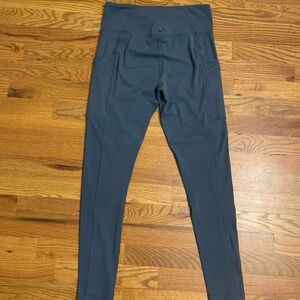 Prana teal/ grey leggings